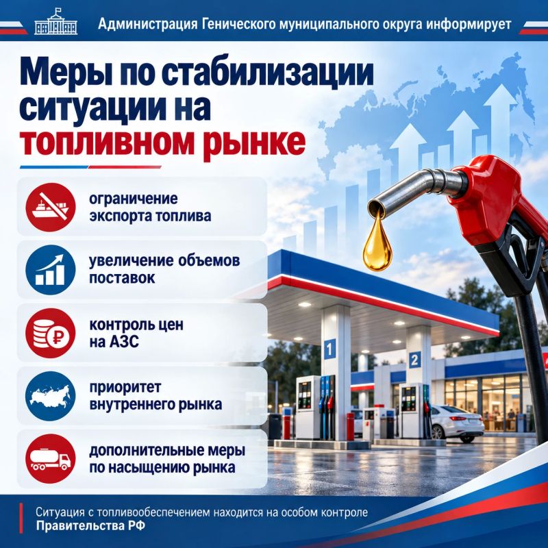 Правительство России принимает меры по стабилизации ситуации на топливном рынке