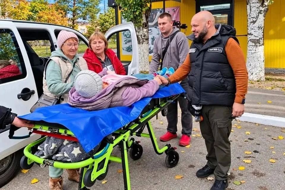 Из прифронтового села Новая Збурьевка эвакуировали семью с инвалидом