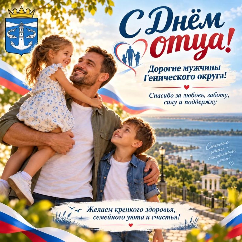 С Днём отца, дорогие мужчины Генического округа!