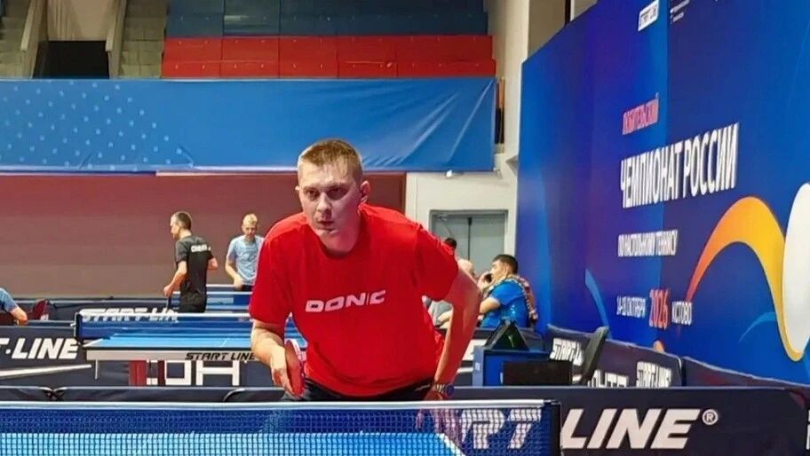 Спортсмен из Херсонской области вошел в топ-10 чемпионата России по настольному теннису