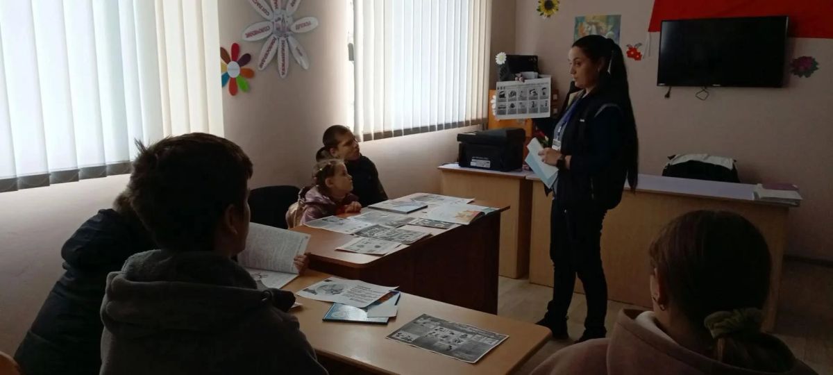 В Дудчинской библиотеке рассказали о важности чистоты рук и гигиены