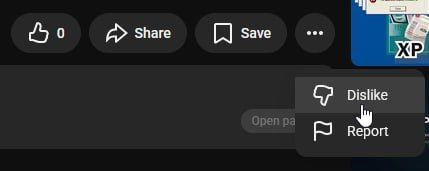 YouTube начал прятать кнопку дизлайков — в обновленном интерфейсе ее перенесли в скрытое меню с тремя точками