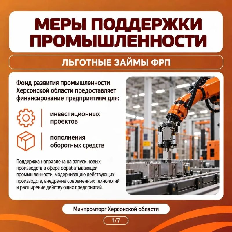 Меры поддержки бизнеса от Фонда развития промышленности
