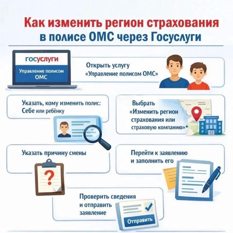 Переехали в Херсонскую область? Обновите регион страхования в полисе ОМС через Госуслуги Переехали в Херсонскую область? Обновите регион страхования в полисе ОМС через Госуслуги