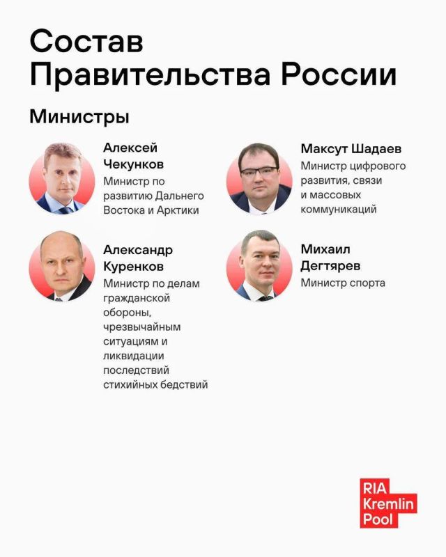 Обновление правительства: ключевые перемены Обновление правительства: ключевые перемены