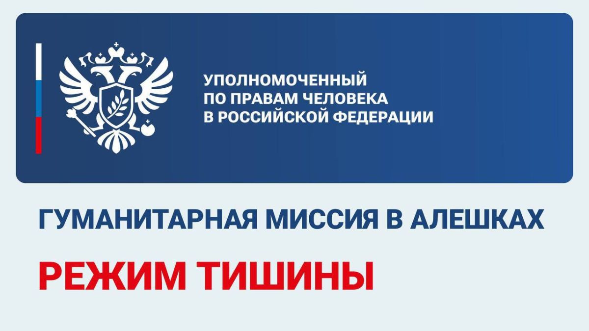 В Алешках начал действовать режим тишины для проведения гуманитарной миссии