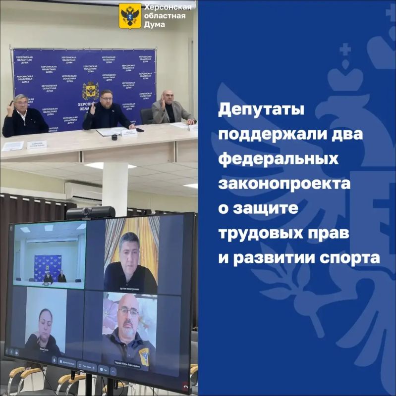 Депутаты поддержали два федеральных законопроекта о защите трудовых прав и развитии спорта