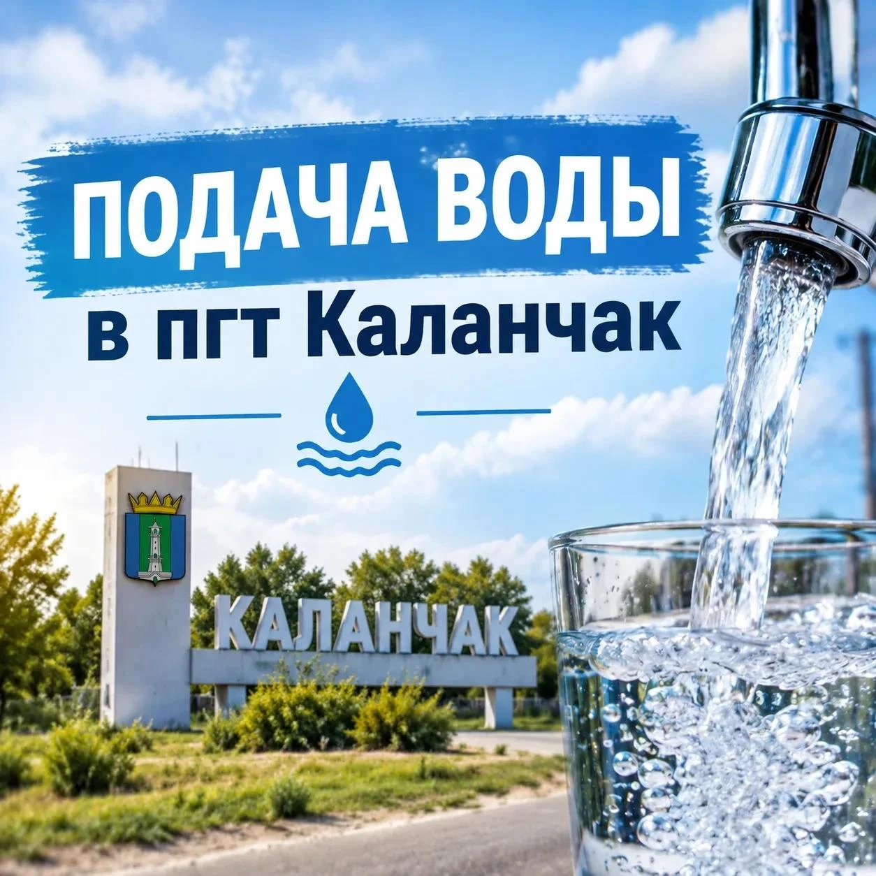 Важная информация о подаче воды для жителей пгт.Каланчак