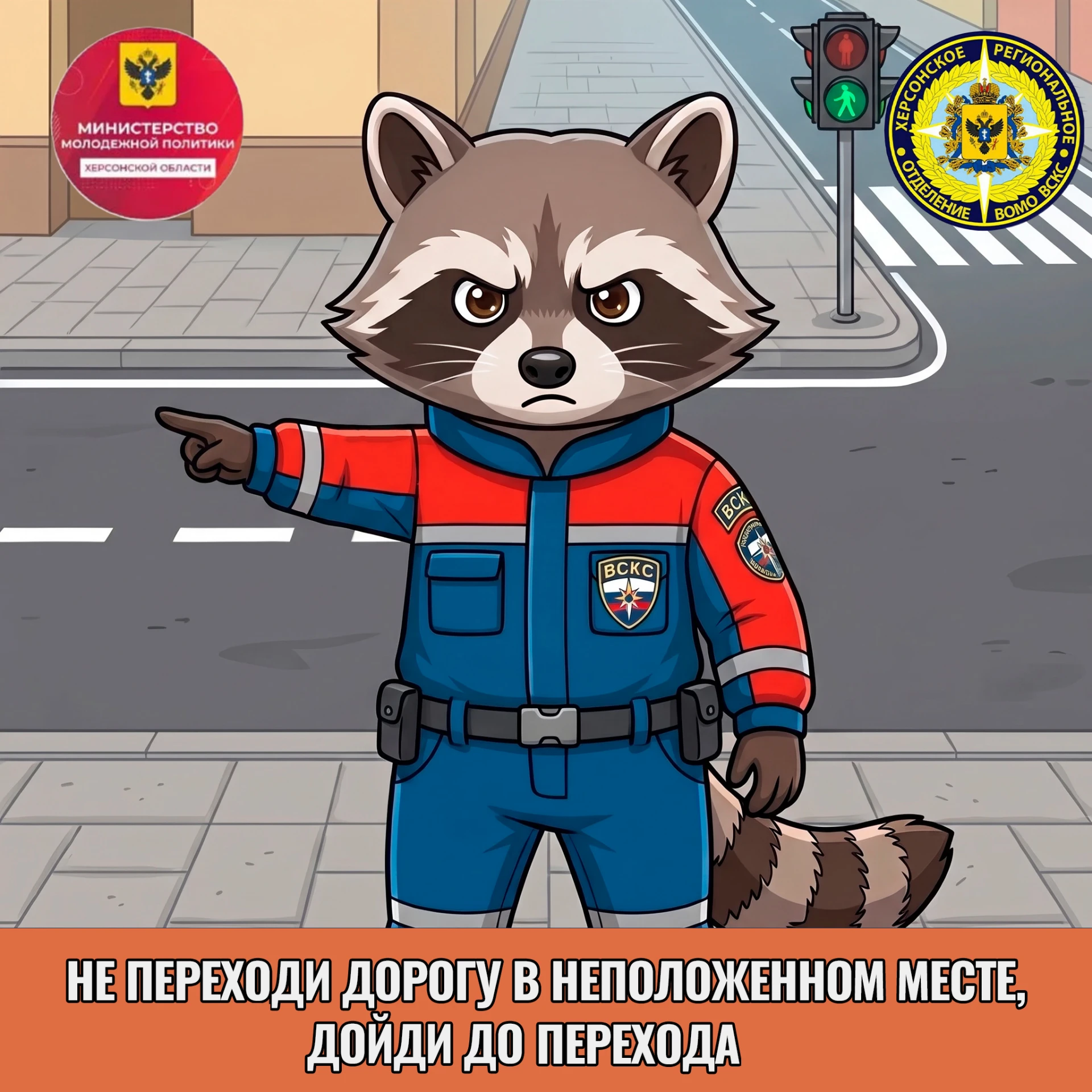 Добровольцы Херсонского РО ВСКС продолжают напоминать вам о простых, но очень важных правилах безопасности