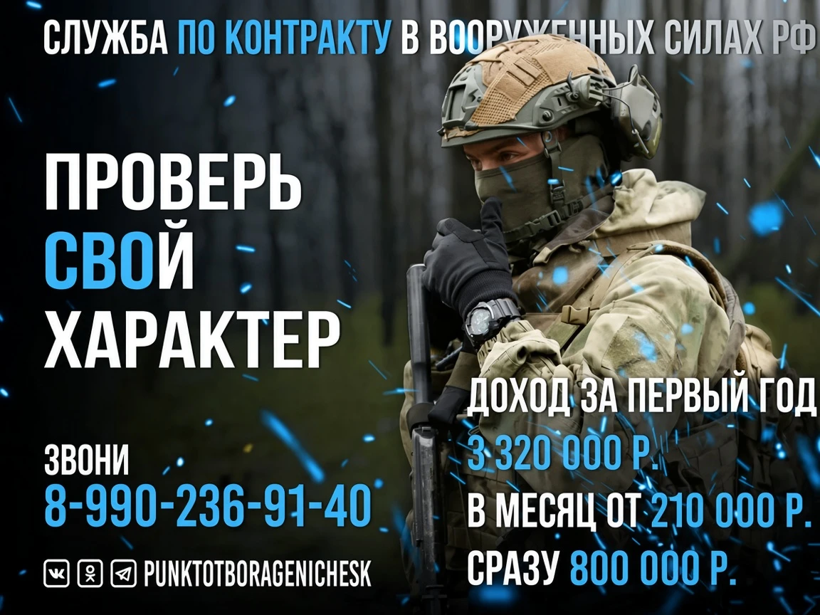 Контрактная служба — дело настоящих мужчин!