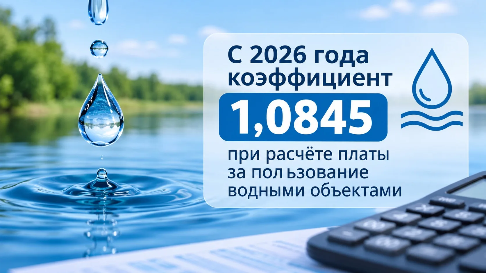 Южнороссийская межрайонная прокуратура разъясняет: изменение платы за пользование водными объектами в 2026 году